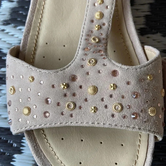 Geox Respira | Suede Wedge Sandal - Picture 3 of 11